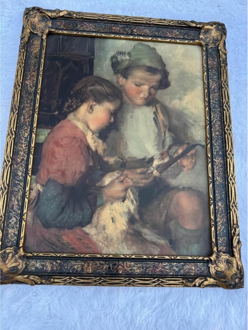 Vintage Ornate Framed Print